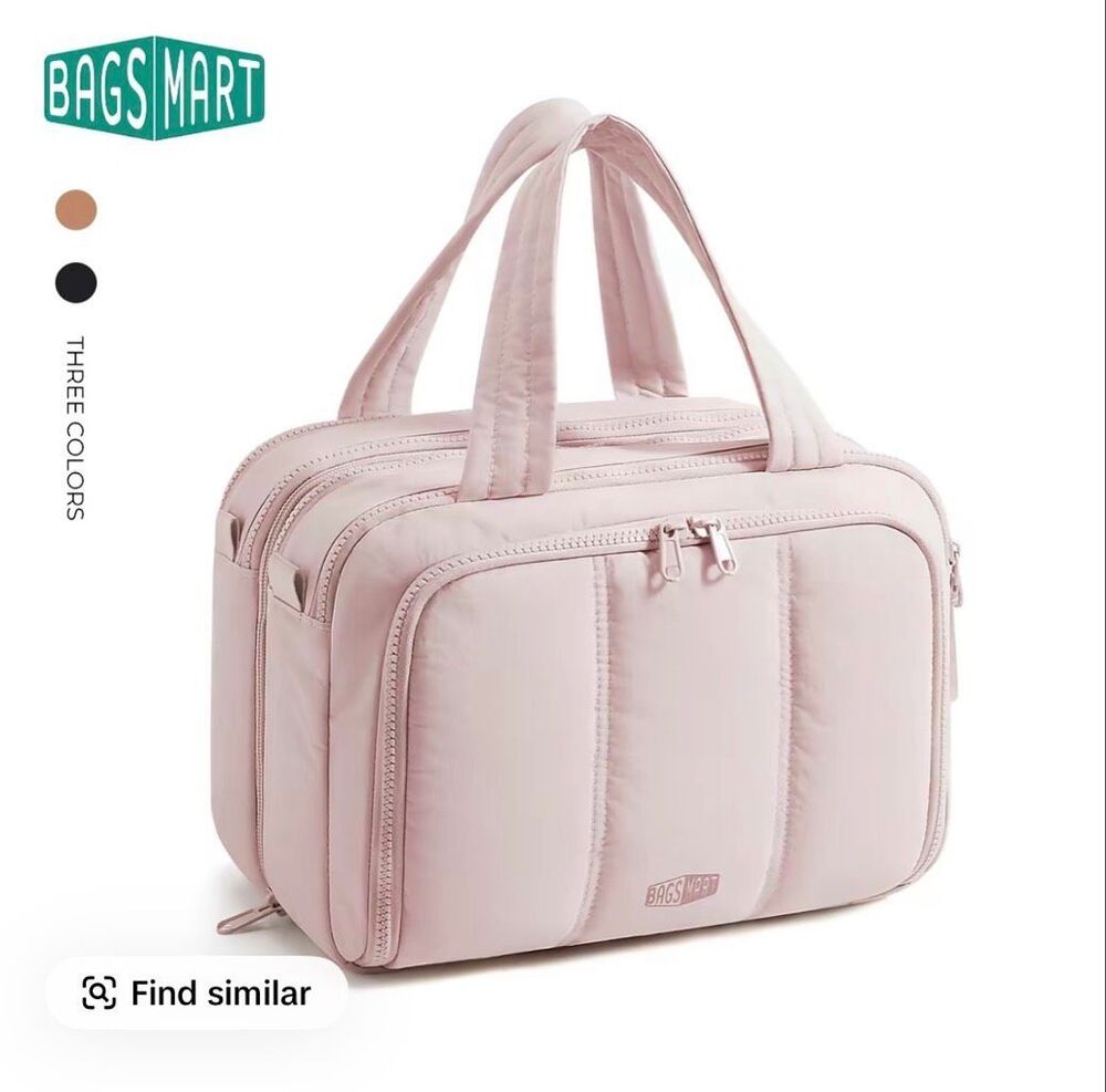 Bags Mart Travel Makeup Bag TSA Blush Pink New With Tags